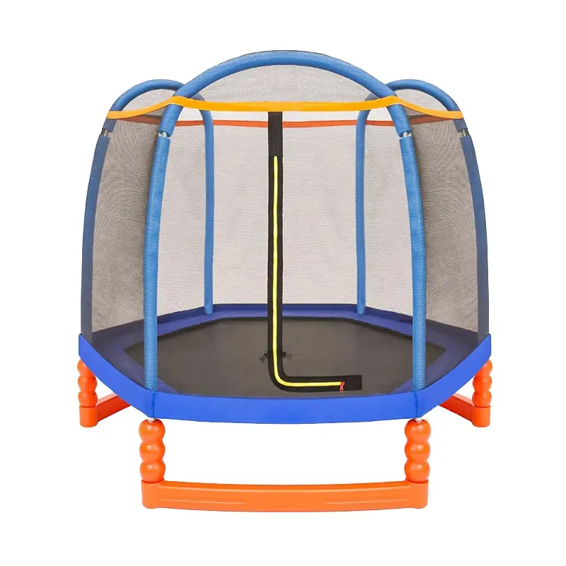 Funjump 7FT Outdoor Indoor Mini trampolino Fitness per bambini con custodia per rete di sicurezza con cerniera