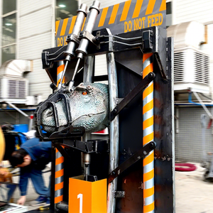 Testa di dinosauro Animatronic della decorazione della parete della testa di dinosauro 3D di alta qualità - Product Image 1