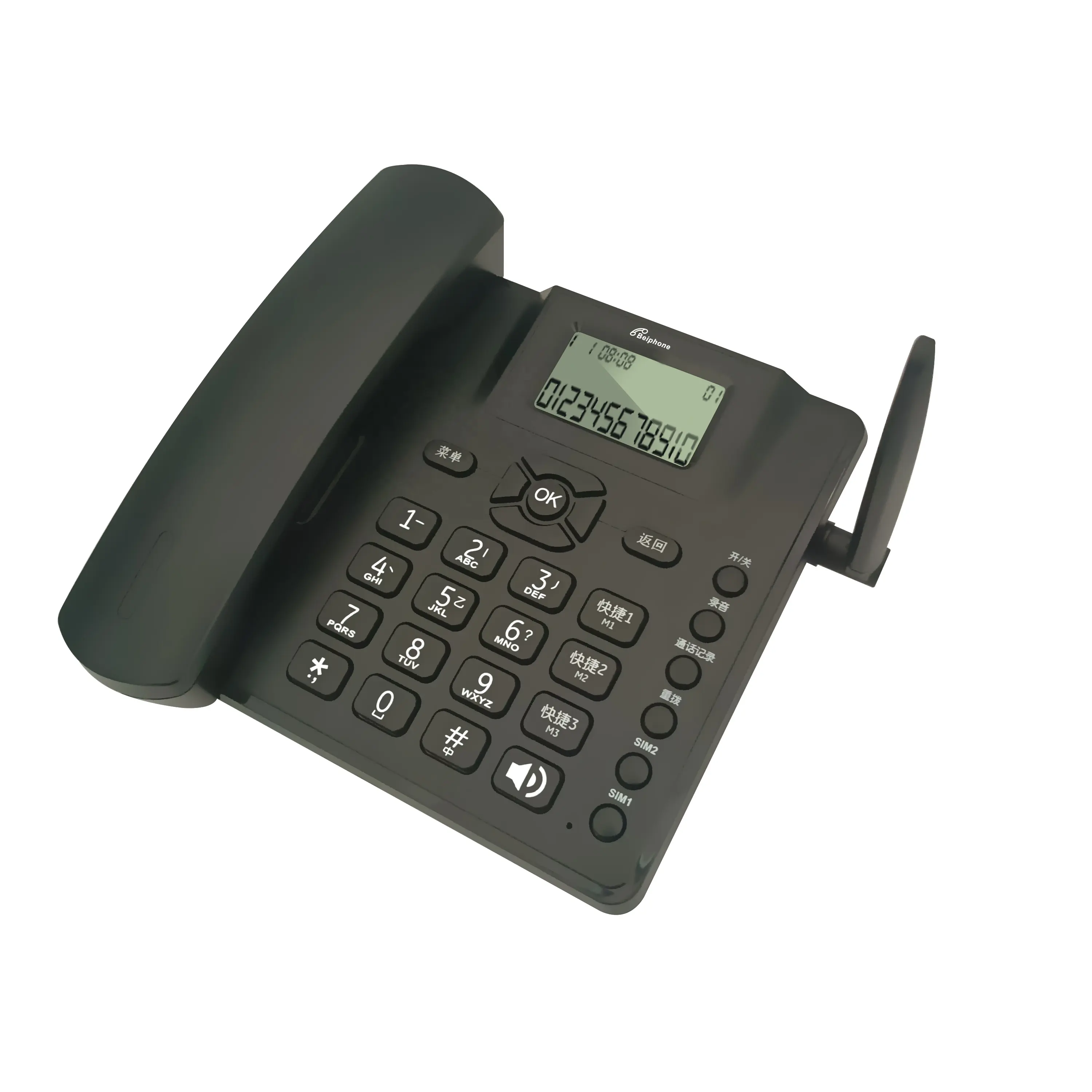 オフィスホームホテル発信者ID付き電話固定電話オールネットコムラジオGSM電話コードレス電話電話