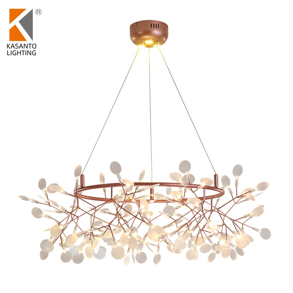 designed Bertjan Pot Heracleum II Led Suspension tree branch chandelier led hanging lamp Firefly Chandelier Light