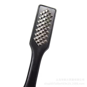 Factory direct sales of adult toys, leather pointed <b>rivet</b> hand slap <b>guns</b>, colored <b>rivet</b> slaps, flirtatious leather slaps, - Product Image 3