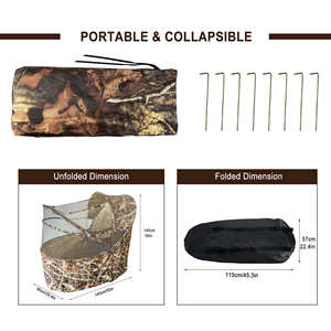 Oferta Especial: Tienda de Caza Reforzada Premium con Diseño de Silla de Una Pieza, Carpa de Camuflaje Transpirable para la Caza de Patos, Gansos y Ciervos - Product Image 6