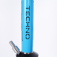 Design Unique en acier inoxydable russe, Tube Unique Transparent, Circuit à fond rond, Texture sheeha chicha chicha narguilé