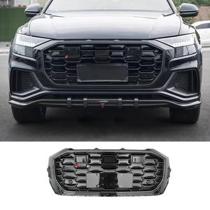 2018-2022 accesorios de coche RSQ8 rejilla delantera para <span class=keywords><strong>Audi</strong></span> <span class=keywords><strong>Q8</strong></span> parrilla actualización RSQ8 marco <span class=keywords><strong>Quattro</strong></span> estilo Facelift malla Honeycomb Grill - Product Image 1