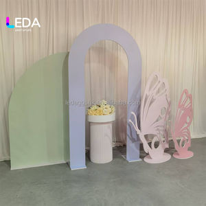 LEDA Panneaux de fond décoratifs roses mignons en forme de papillon pour mariages, fêtes d'enfants et événements festifs - Product Image 2