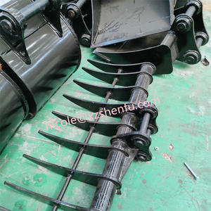 Râteau d'excavateur personnalisé à bas prix, seau Oem râteau terrestre/râteau de roche adapté à l'excavatrice de chat - Product Image 6