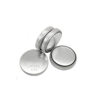 Grote Capaciteit Lir2450 <span class=keywords><strong>3</strong></span>.7V 120Mah Knoop Batterijen Cel Lithium Ion Batterij Muntcel Oplaadbare Batterijen Voor Afstandsbediening - Product Image 1