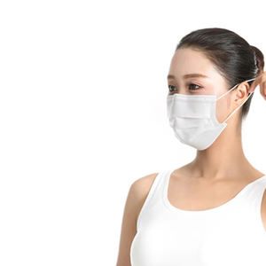 Penutup wajah sekali pakai, motif merah muda <span class=keywords><strong>3</strong></span> lapis, Respirator bersertifikasi EN149 dengan 95%/98%/99% BFE pola datar tipe I/II/IIR - Product Image 1