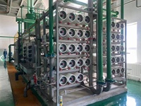 Système de dessalement par osmose inverse industriel à deux étages avec moteur et roulement, capacité de production de 250-1000 m³/h, certifié CE