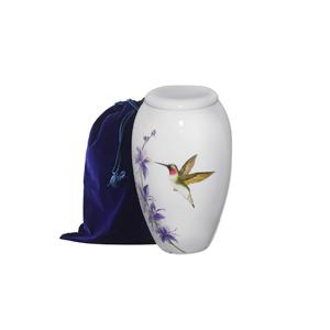 Urne de crémation adulte de qualité supérieure Impressionnant Style américain Oiseau Autocollant Métal Mémorial Urne de service funéraire - Product Image 1