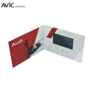 Regalo de <span class=keywords><strong>la</strong></span> promoción tarjeta de felicitación de vídeo personalizado 7 ''pulgadas LCD Video Brochure pantalla para el cliente - Product Image 4