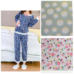 Tessuto di flanella spazzolato in Twill di cotone 100% per abbigliamento da notte per bambine e ragazzi coperta a quadri blu traspirante eco-friendly - Product Image 2