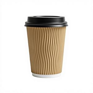 Vasos Desechables de Doble Pared para Café y Té P&M Takeaway, 12oz/16oz, Vasos de Papel para Bebidas Calientes con Tapa Hermética a Prueba de Fugas, al por Mayor - Product Image 1