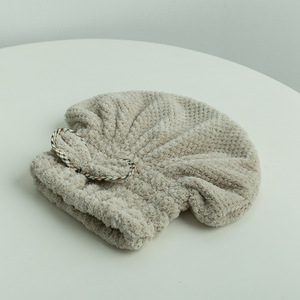 Gorro de secado de cabello de microfibra Jiemeirui, gorro de ducha absorbente y grueso de 26x35 Cm para adultos, estilo princesa coreana - Product Image 3