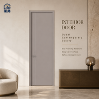 Porte intérieure préfinie |   Porte de chambre d'hôtes sans peinture, écologique, structure stable, service OEM pour projets d'appartements