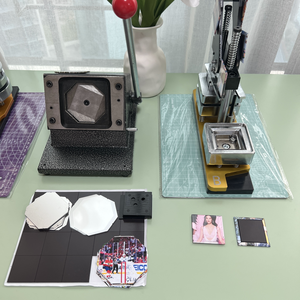 Nam châm Huy hiệu nút Máy 55 Mét bao gồm vật liệu huy hiệu Máy làm - Product Image 5