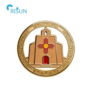 Aimant de réfrigérateur personnalisé, souvenir, <span class=keywords><strong>carte</strong></span> et drapeau du Nouveau-Mexique, États-<span class=keywords><strong>Unis</strong></span>, épingle à revers, badge, broche, épingle en émail personnalisée du Nouveau-Mexique - Product Image 2