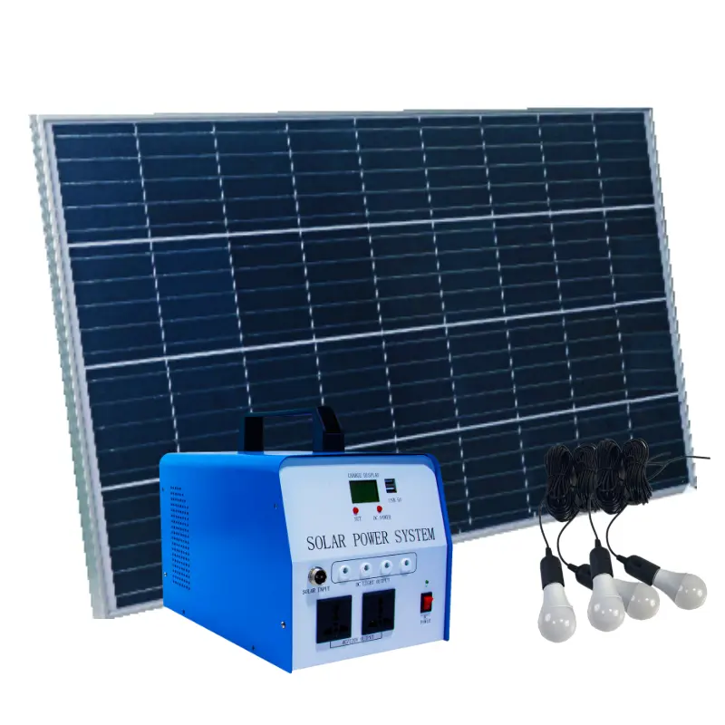 2023 60W Glass Solar Panel For Solar Energy Panel System Household Solar Energy System With Lithium Battery