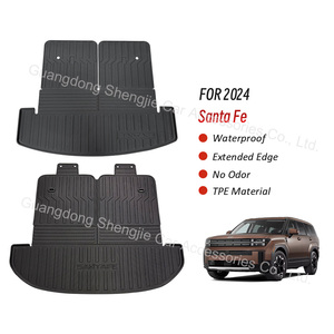 Alfombrilla de <span class=keywords><strong>Maletero</strong></span> Personalizada de Fábrica, Protector de Asientos Traseros con Cobertura Total para <span class=keywords><strong>Hyundai</strong></span> <span class=keywords><strong>Santa</strong></span> <span class=keywords><strong>Fe</strong></span> 2024 - Product Image 6