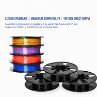 Bobine vide en plastique ABS de 155 mm, 0,25 kg, recyclable, pour filament d'imprimante 3D industrielle, surface lisse, noire, durable