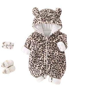 Mono de invierno de lana para bebé, mono cómodo y esponjoso con dibujos animados, para 0-18 meses - Product Image 1
