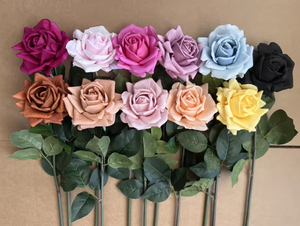 Fleurs artificielles en gros, fleurs artificielles en latex de haute qualité, fleurs artificielles au toucher réel, roses au toucher réel pour la décoration de mariage et de la maison - Product Image 1