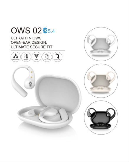 WATA for 5.0 AAC/SBC Waterproof Gaming TWS Earbuds IPX-5 Digital Display Touch Control 10 Hours Playtime Type-C Charging