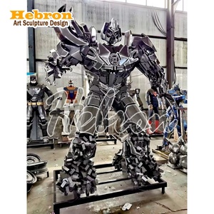 Personaje <span class=keywords><strong>de</strong></span> Película <span class=keywords><strong>de</strong></span> Marvel, Transformers, Figura <span class=keywords><strong>de</strong></span> Gran Tamaño para Decoración <span class=keywords><strong>de</strong></span> Jardín o Hogar, Artesanía Metálica Grande, Escultura <span class=keywords><strong>de</strong></span> Robot - Product Image 4