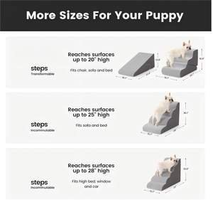 Scala e Rampa 2 in 1 per Animali Domestici, Pieghevole, per Divano e Letto, con Copertura Lavabile, Antiscivolo, Design Portatile - Product Image 5