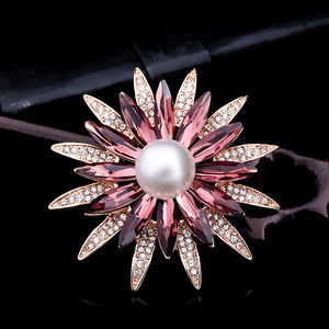 Shinning Dandelion Hollowed Flower Alloy Brooch for Women-Gift Party & Wedding Occasions - Product Image 3