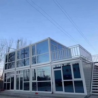 Installation sur site de maisons préfabriquées démontables en conteneurs, maisons modulaires préfabriquées, dortoirs temporaires pour camps
