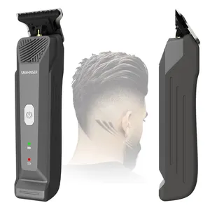 Kit de máquina de cortar e aparar cabelo profissional para homens, kit de barbeiro sem fio para corte de cabelo, aparadores de barbear e barba, contorno T
