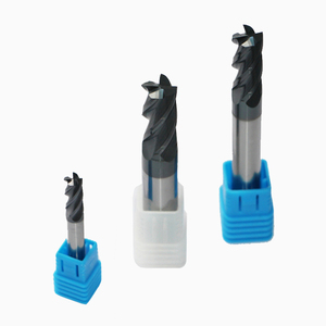 Fresa de carburo de tungsteno con recubrimiento nano negro de 4 filos para mecanizado de alta precisión - Product Image 2
