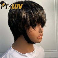 Perruques Chioma à prix abordable, coupe pixie, bouclées, en cheveux humains bruts, fournisseurs de perruques courtes coupe pixie, perruques en cheveux vietnamiens bruts, grossiste