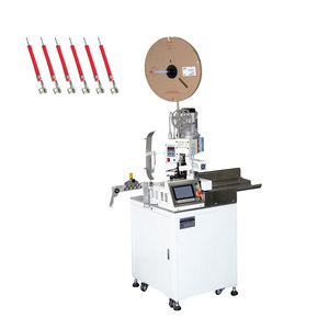 Machine automatique multifonctionnelle d'étamage à sertir et à éplucher les fils métalliques à une extrémité pour faisceau de câbles - Product Image 2