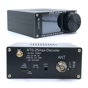 Récepteur <span class=keywords><strong>radio</strong></span> pleine bande ATS 25 ATS25 Max Decoder II avec prise en charge du Wi-Fi, FM, LW, AM, SSB, DIGI, CW, RDS, DSP, LNA, HI-Z, <span class=keywords><strong>radio</strong></span> amateur ondes courtes - Product Image 6