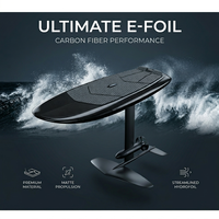 Planche de surf électrique Efoil Hydrofoil haut de gamme 3KW en fibre de carbone noir mat, profilée et performante, vente en gros