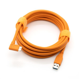Câble <span class=keywords><strong>USB</strong></span> 3.0 <span class=keywords><strong>Micro</strong></span> <span class=keywords><strong>B</strong></span> à angle gauche à 90 degrés pour appareil photo 5m 8m 10m Câble de données appareil photo vers PC Transfert rapide pour Canon 5D4 Nikon - Product Image 3