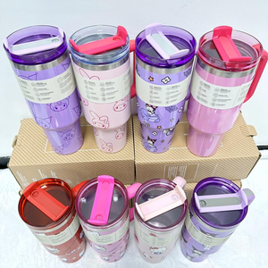 Nouvelle gourde isotherme double paroi en acier inoxydable de 40 oz avec poignée et paille, personnalisable, à prix raisonnable, modèle Senrio <span class=keywords><strong>Familly</strong></span> KT - Product Image 6