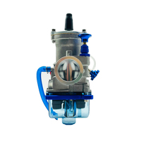 Carburateur de course PWK avec cuve flottante bleue transparente en alliage d'aluminium pour moto tout-terrain 2 temps, VTT, remplacement