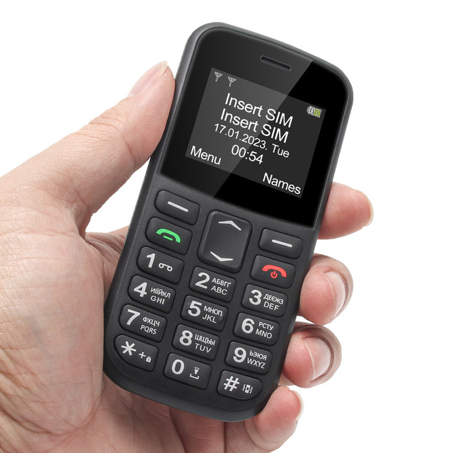 B210 New 2024 Big Button Senior Phone 1.77 Dual SIM SOS GSM Keypad Basic Old Simple Mobile Feature Phone with Torch for Elderly