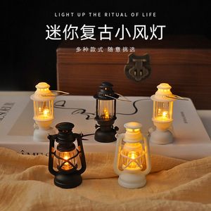 Mini Retro Simulation Battery Operated Warm White LED Electronic Candle <b>Night</b> <b>Light</b> Handheld Lantern Decorative Atmosphere - Product Image 3