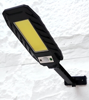 Lampe solaire murale à détecteur de mouvement COB SMD LED avec télécommande, indice de protection IP44, température de couleur variable 3500K-7000K pour jardin/cour