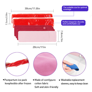 Compresse de gel réutilisable pour le périnée avec logo personnalisé, pour jeunes mamans, 150g, chaud et froid, pour soulager les douleurs post-partum - Product Image 5