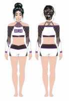 Uniformes de cheerleading pour enfants à manches longues personnalisés en gros, costumes de danse noirs respirants et confortables pour les pom-pom girls