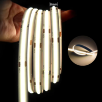 Bande lumineuse LED COB flexible 12V 320LEDs/m haute densité IP20 RGB blanc chaud blanc froid pour la décoration intérieure bande lumineuse d'éclairage