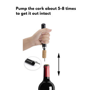 Ouvre-bouteille à pression <span class=keywords><strong>d</strong></span>'<span class=keywords><strong>air</strong></span> moderne Couteau caché et <span class=keywords><strong>extracteur</strong></span> de liège à aiguille en acier inoxydable - Product Image 5