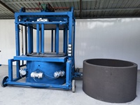Conception mobile de machine de formage d'anneaux de puits de ciment en béton avec technologie de moule de machine à briques remplaçable pour répondre à divers besoins