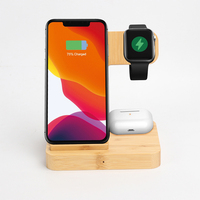 Produk 2023 Power Bank telepon Logo kustom jam tangan Headset ponsel Mini 3 in 1 pengisian nirkabel