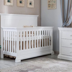 Cuna 4 en 1 Convertible en Cama Infantil, Cama de Día y Cama Matrimonial, Compatible con Muebles Infantiles Estándar, Cuna Convertible para Bebé - Product Image 2